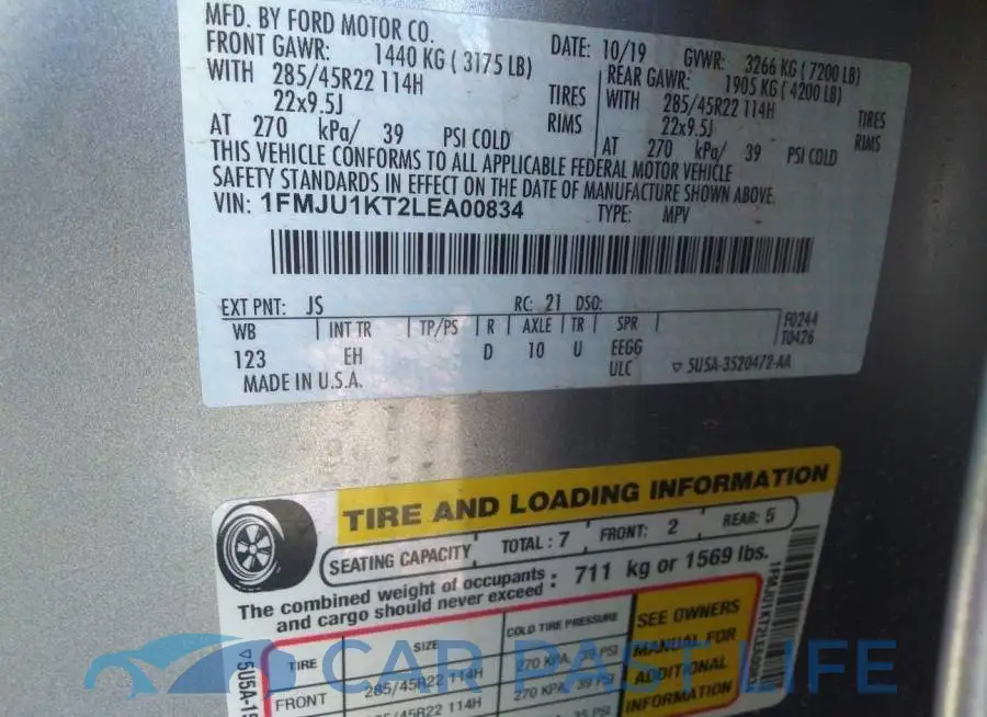 1FMJU1KT2LEA00834# 9
