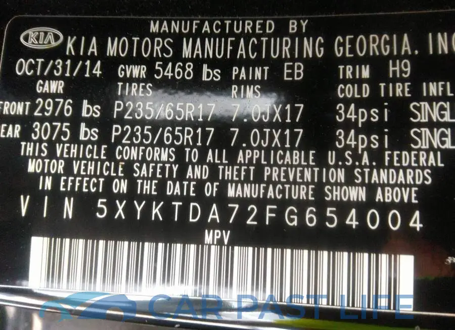 5XYKTDA72FG654004# 9
