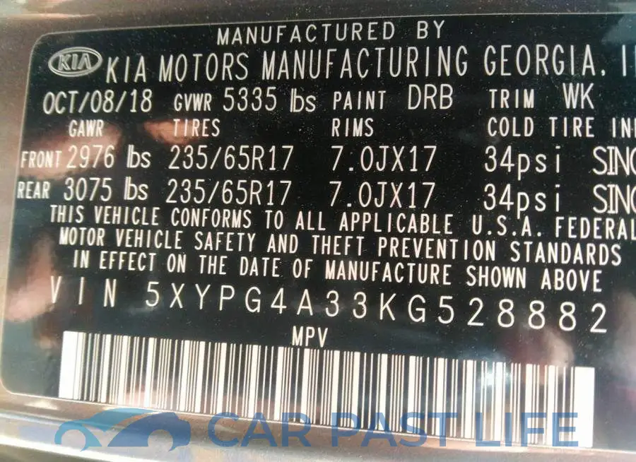5XYPG4A33KG528882# 9