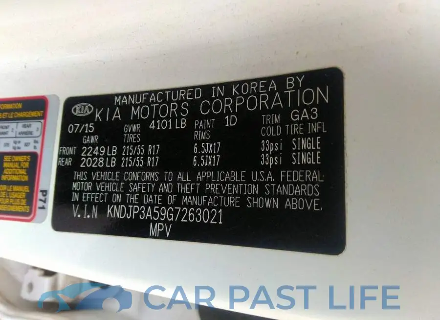 KNDJP3A59G7263021# 9