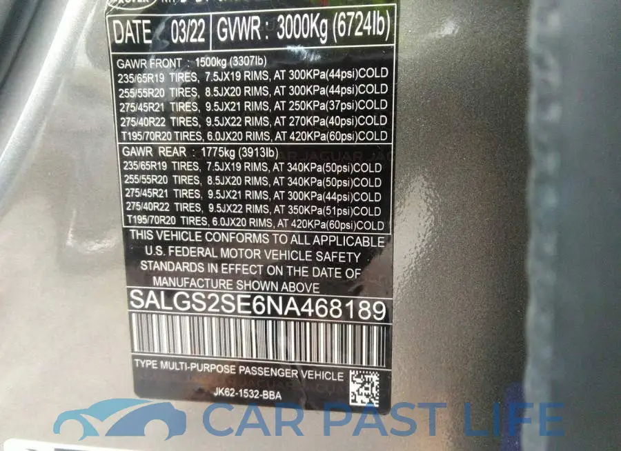 SALGS5SE1MA436637# 9
