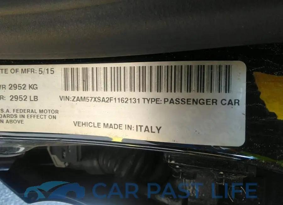 ZAM57XSA2F1162131# 9