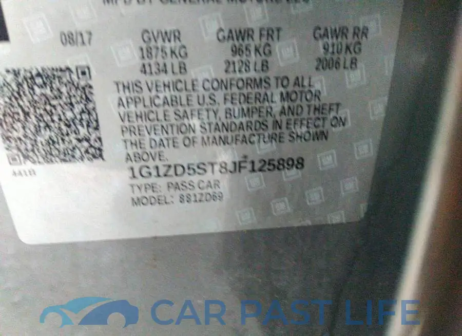 1G1ZD5ST8JF125898# 9
