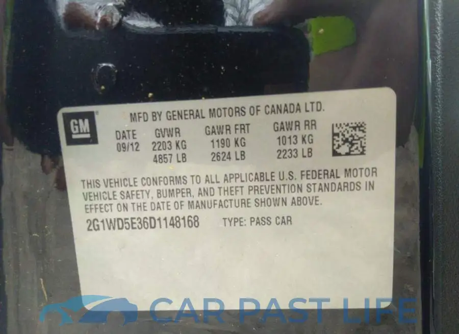 2G1WD5E36D1148168# 9