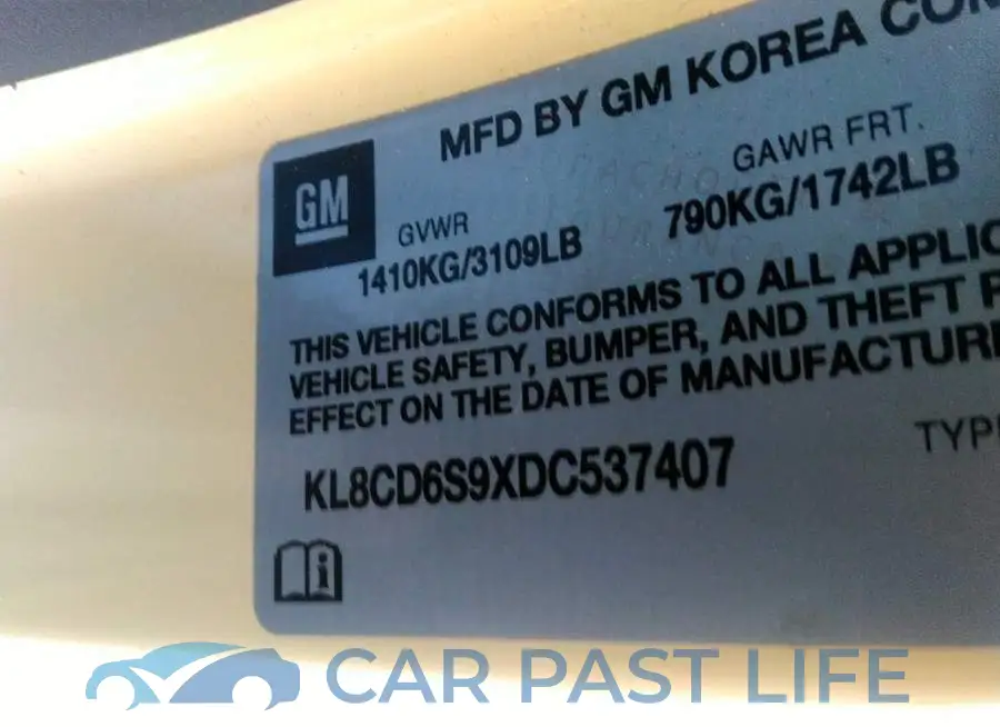 KL8CD6S9XDC537407# 9