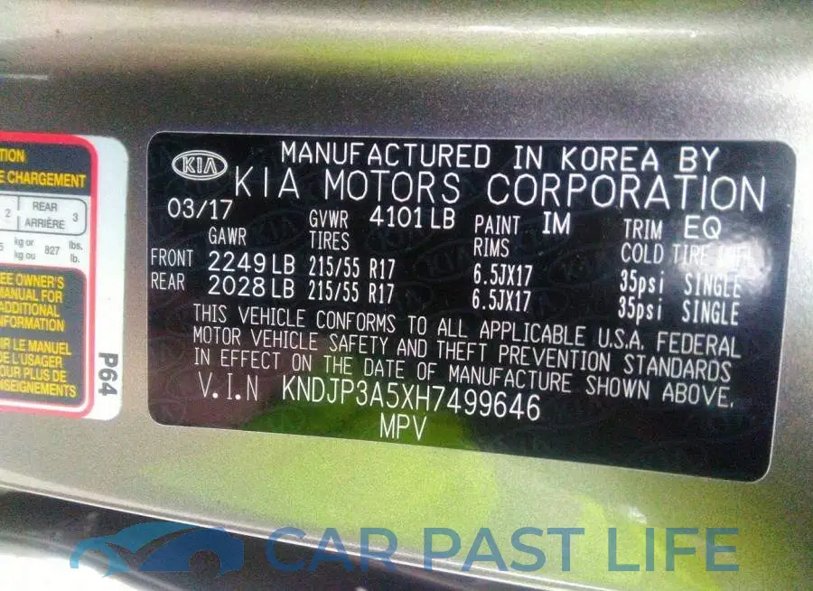 KNDJP3A5XH7499646# 9