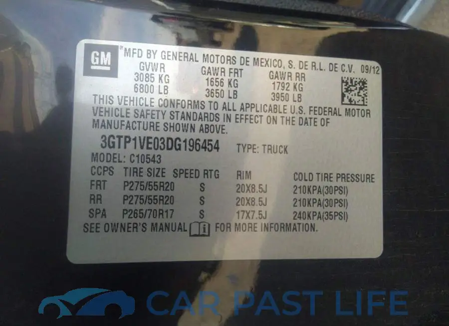 3GTP1VE03DG196454# 8