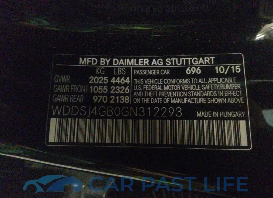 WDDSJ4GB0GN312293# 9