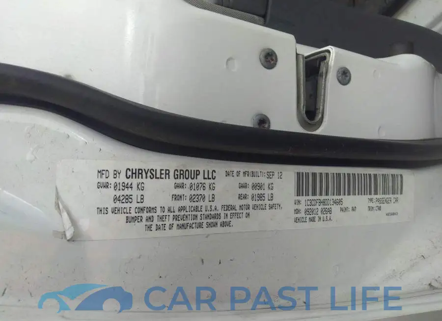 1C3CDFBH8DD134605# 9