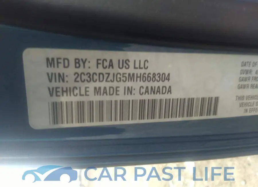 2C3CDZJG5MH668304# 9