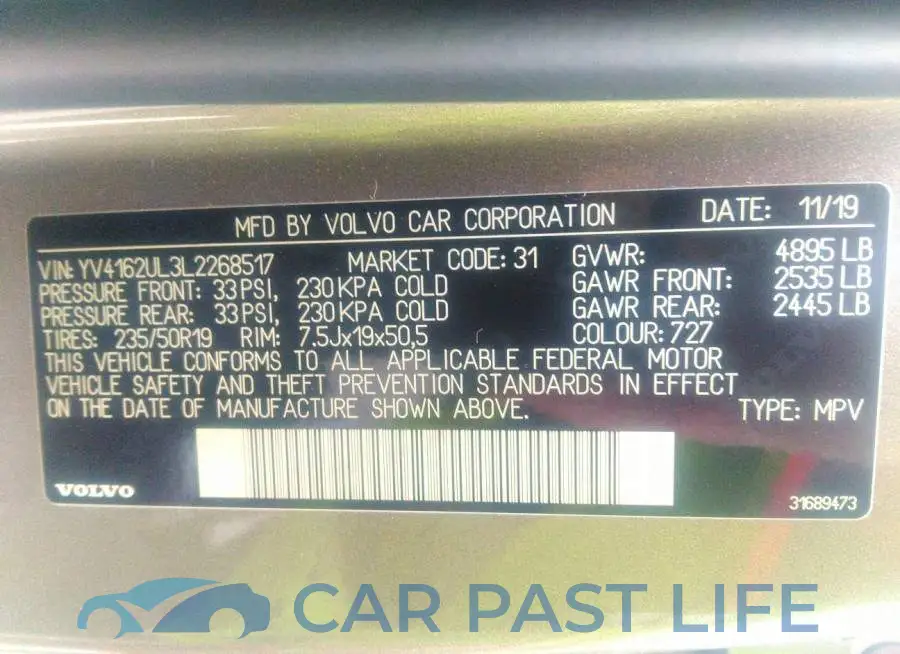 YV4162UL3L2268517# 9