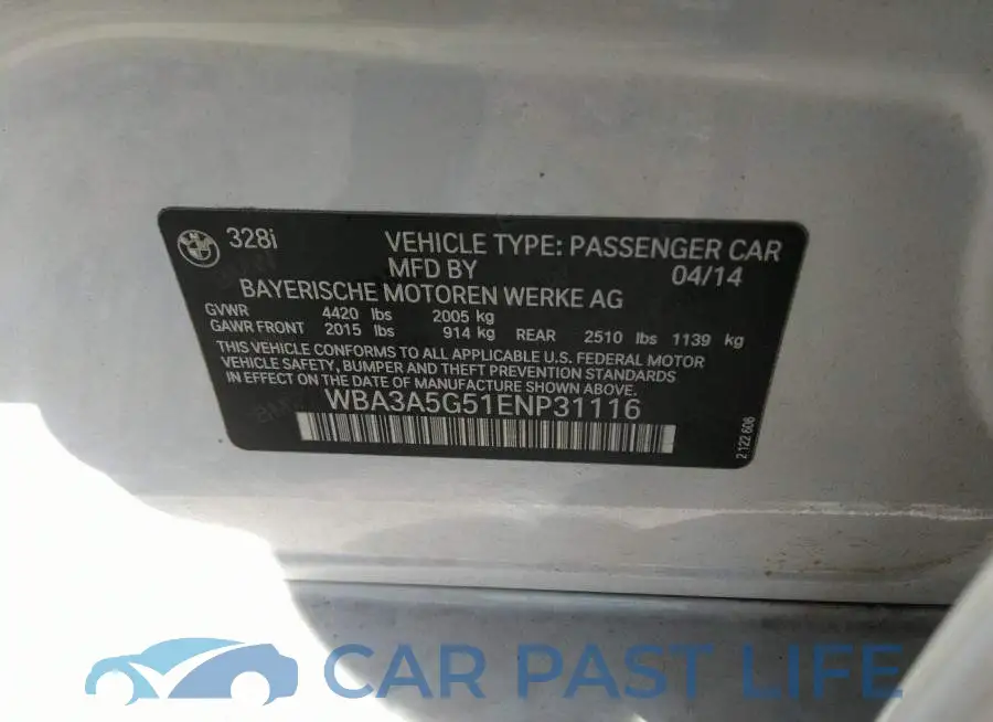 WBA3A5G51ENP31116# 9