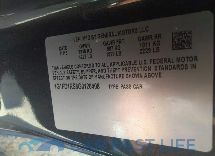 1G1FD1RS8G0126408# 9