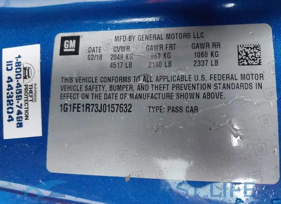 1G1FE1R73J0157632# 9