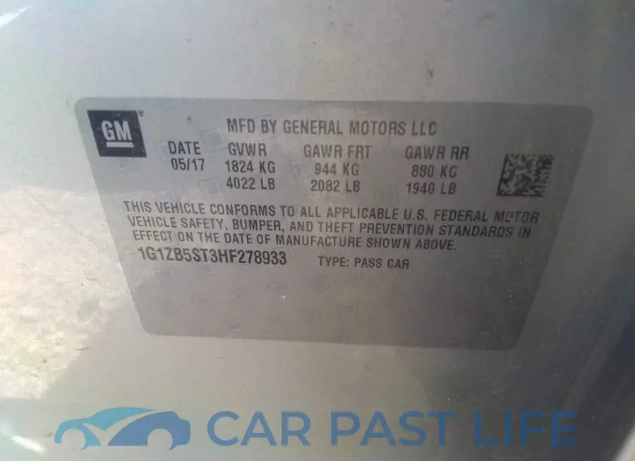 1G1ZB5ST3HF278933# 9