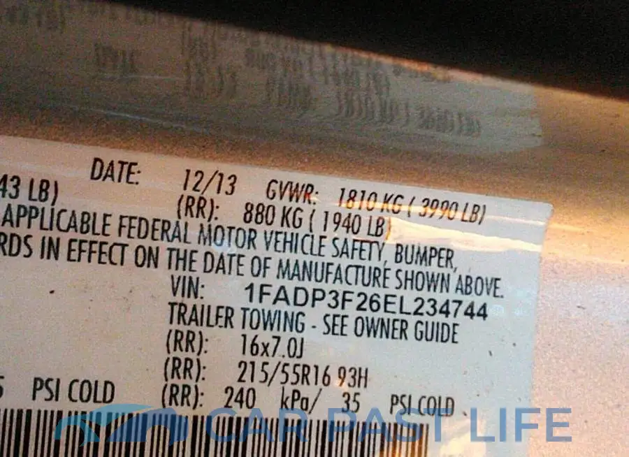 1FADP3F26EL234744# 9