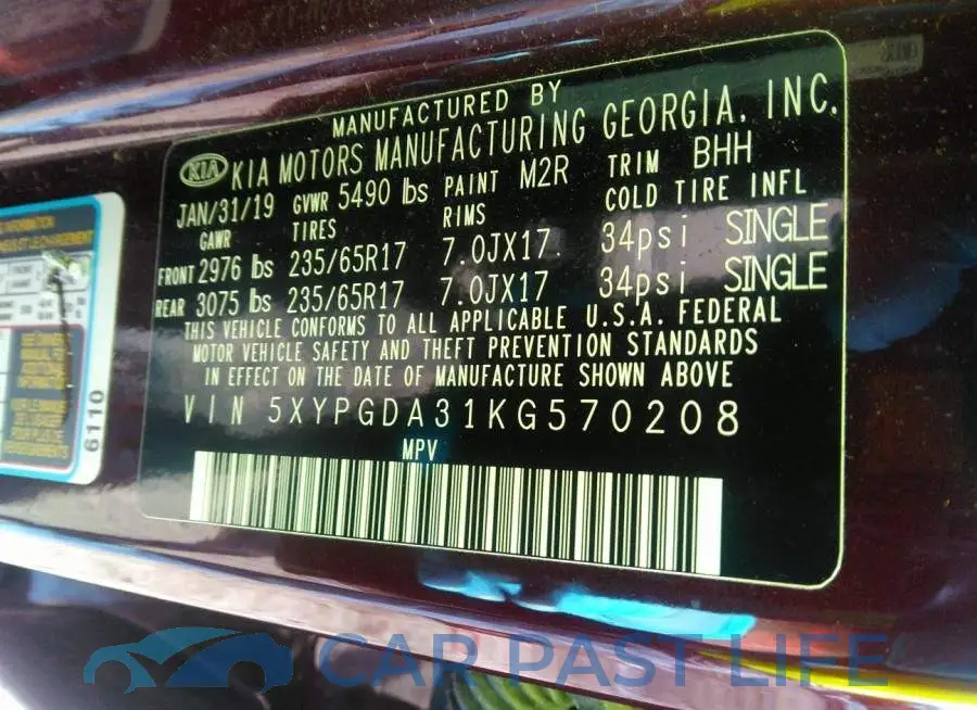 5XYPGDA31KG570208# 9
