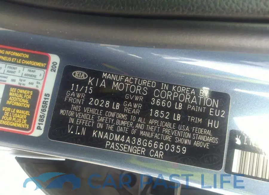 KNADM4A38G6660359# 9