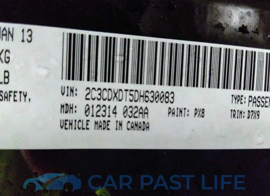 2C3CDXDT5DH630083# 9