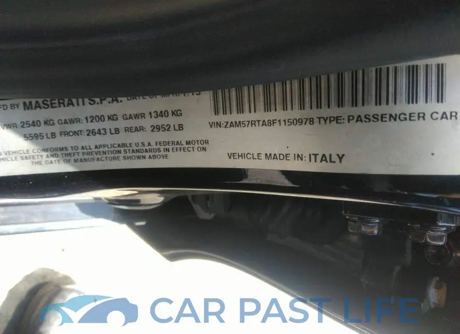 ZAM57RTA8F1150978# 9