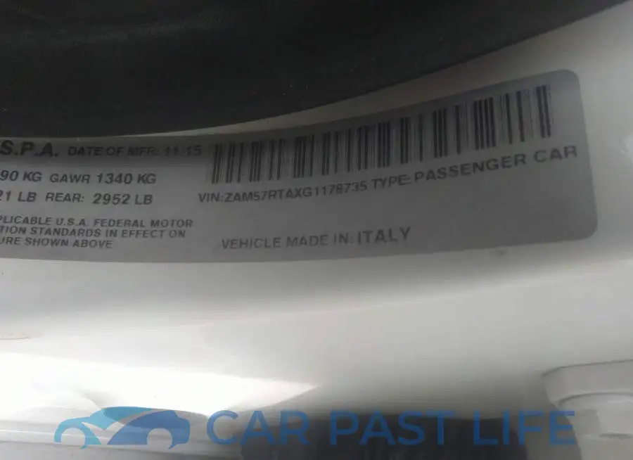 ZAM57RTAXG1178735# 9