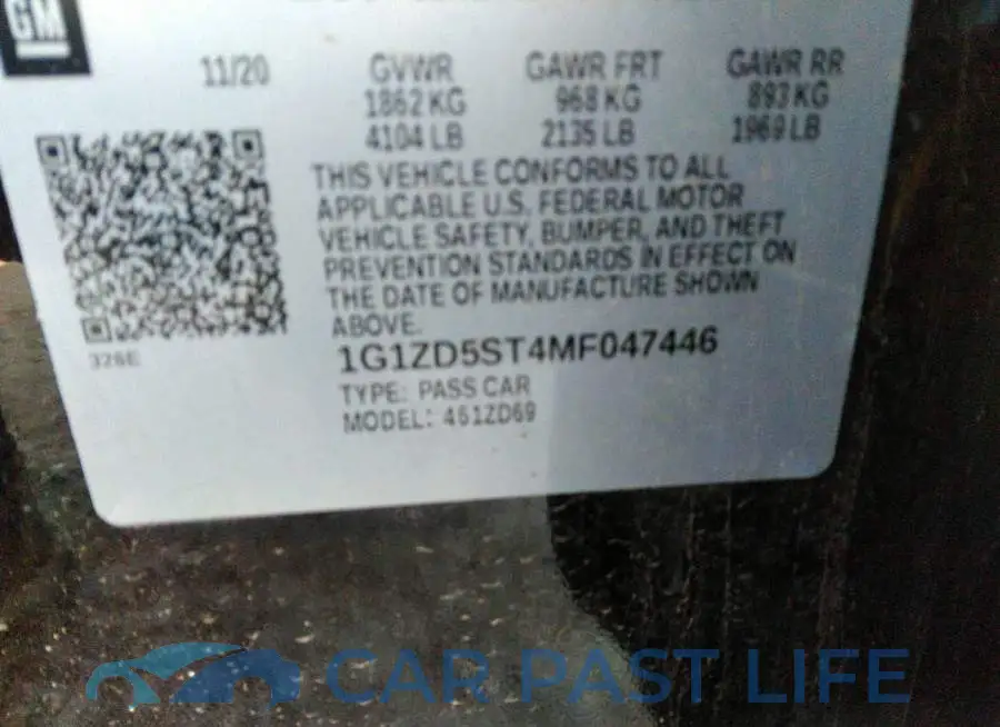 1G1ZD5ST4MF047446# 9