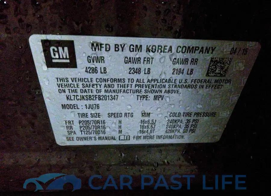 KL7CJKSB2FB201347# 9