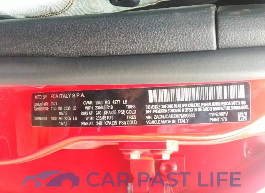 ZACNJCAB2MPM80883# 9