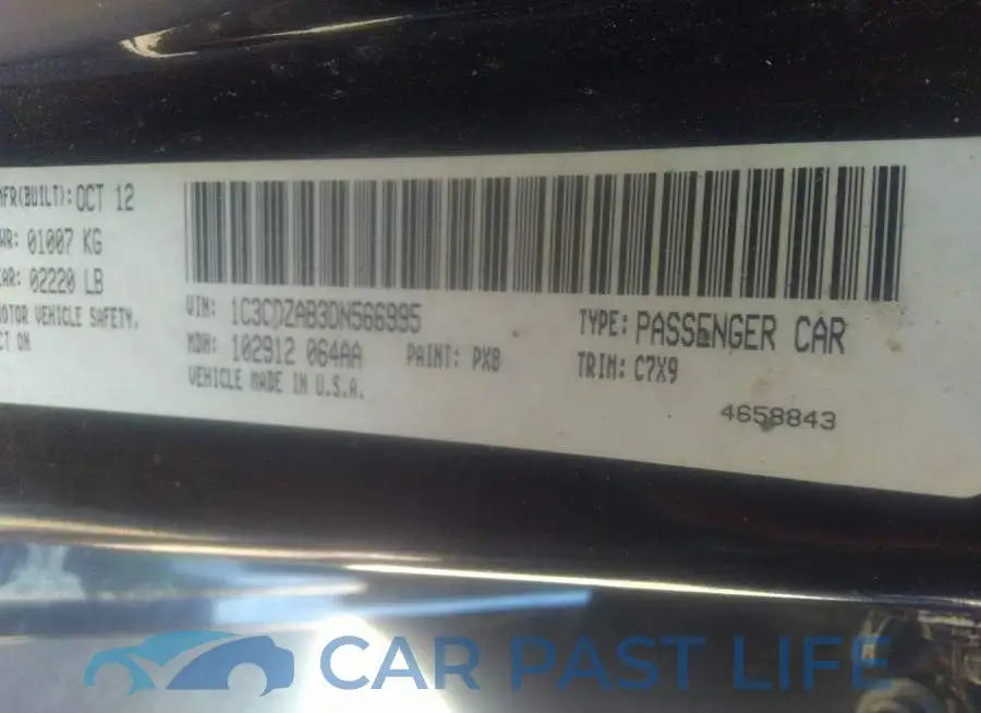 1C3CDZAB3DN566995# 9