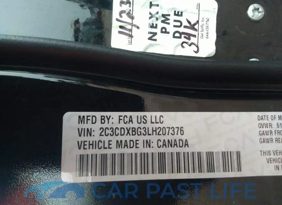 2C3CDXBG3LH207376# 9
