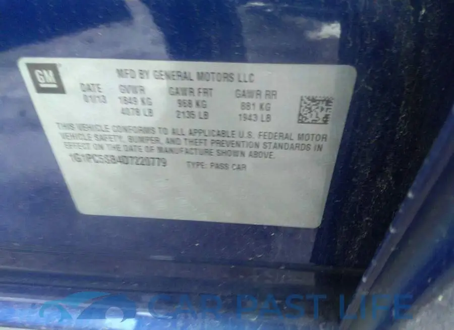 1G1PC5SB4D7220779# 9