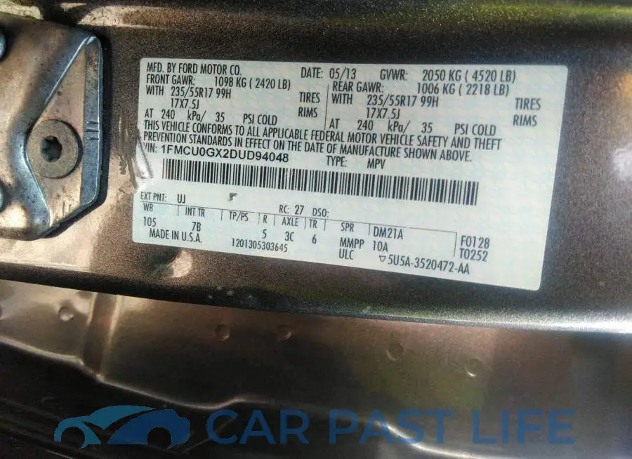 1FMCU0GX2DUD94048# 9