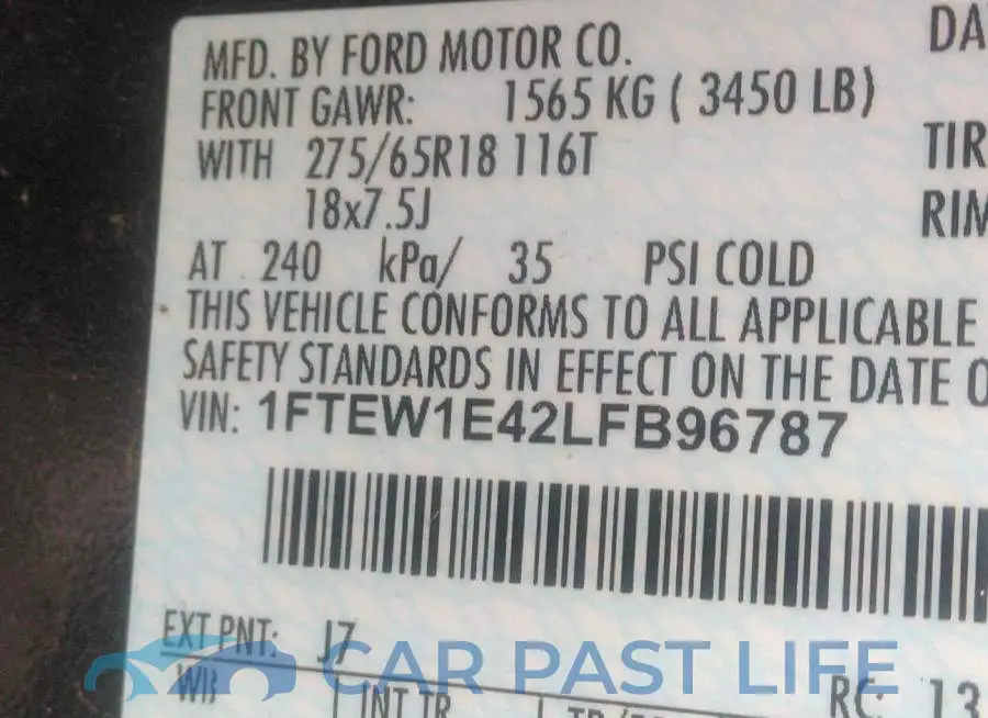 1FTEW1E42LFB96787# 9