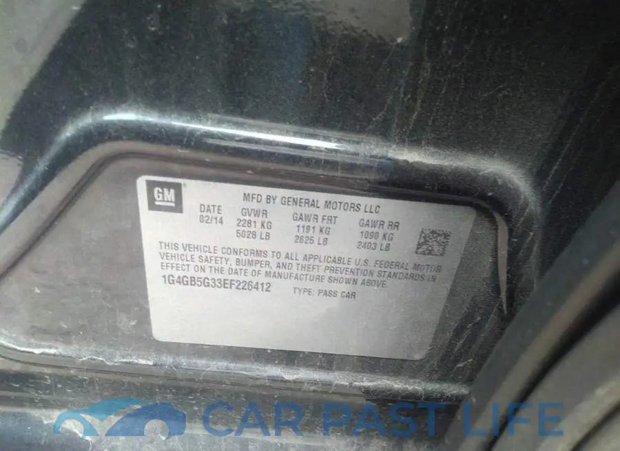 1G4GB5G33EF226412# 9