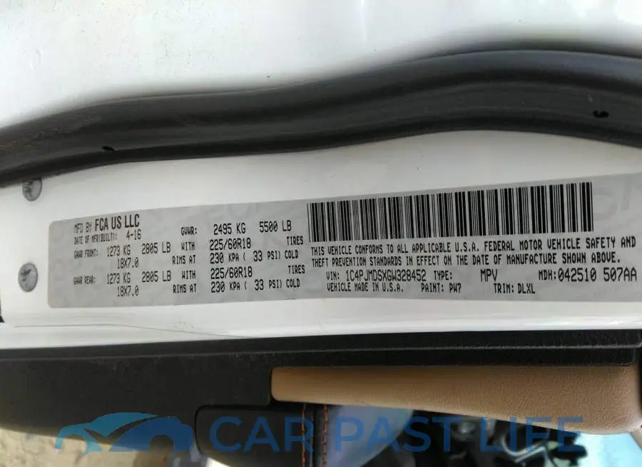 1C4PJMDSXGW328452# 9