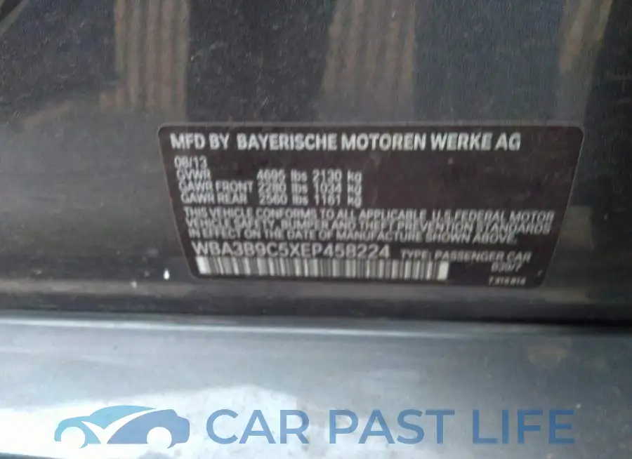 WBA3B9C5XEP458224# 9