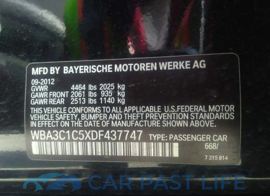 WBA3C1C5XDF437747# 9