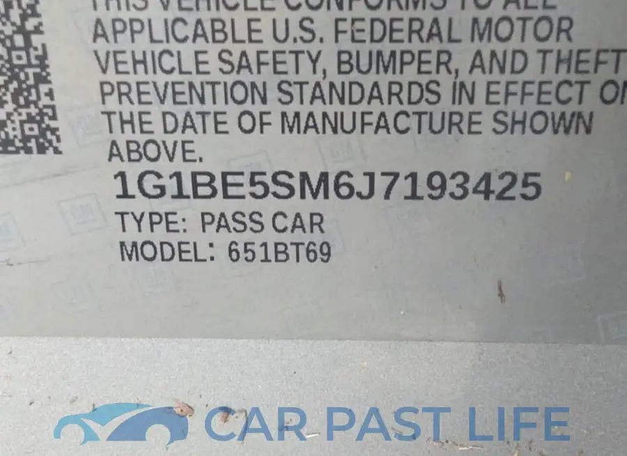 1G1BE5SM6J7193425# 9