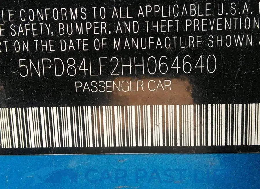 5NPD84LF2HH064640# 9