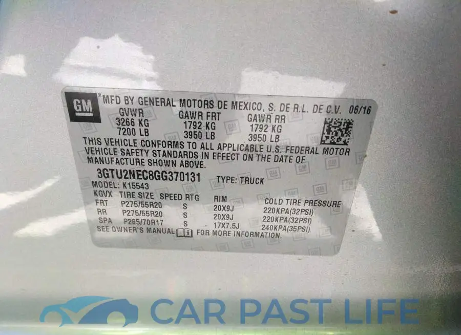 3GTU2NEC8GG370131# 9