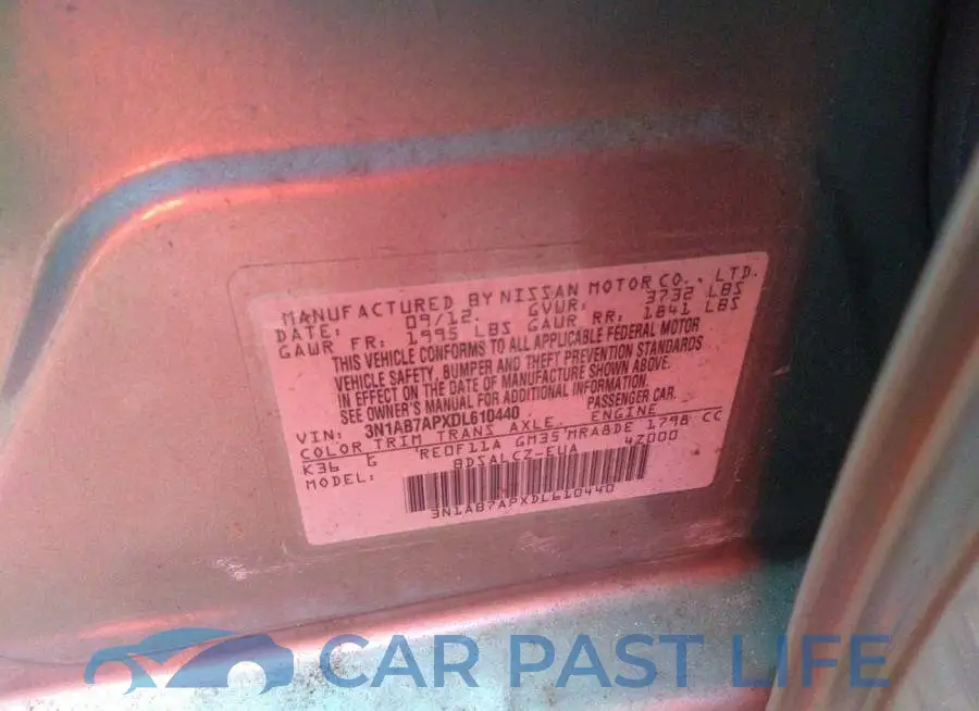 3N1AB7APXDL610440# 9