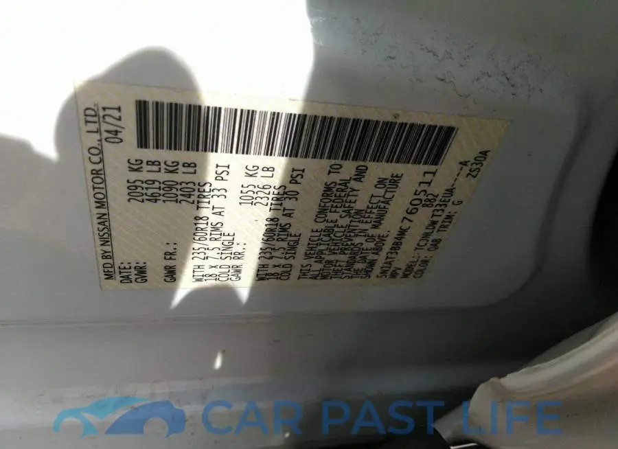 5N1AT3BB4MC760511# 9