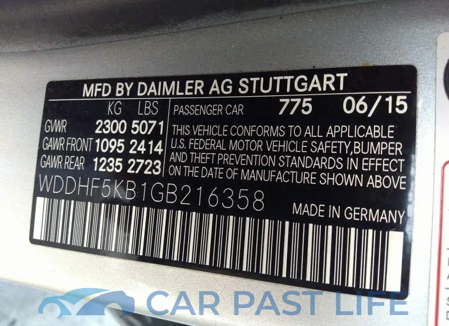 WDDHF5KB1GB216358# 9