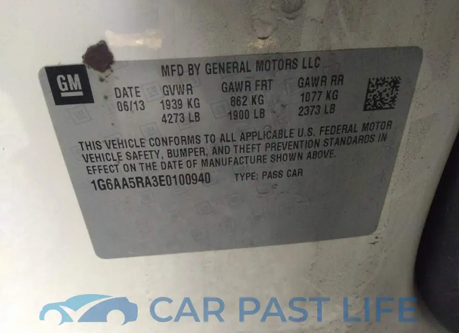 1G6AA5RA3E0100940# 9