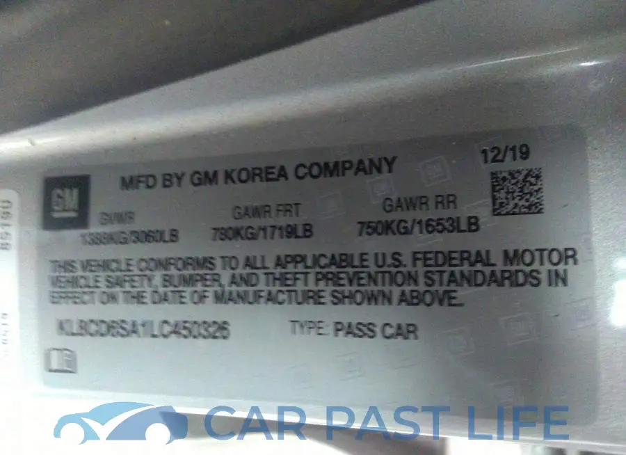 KL8CD6SA1LC450326# 9