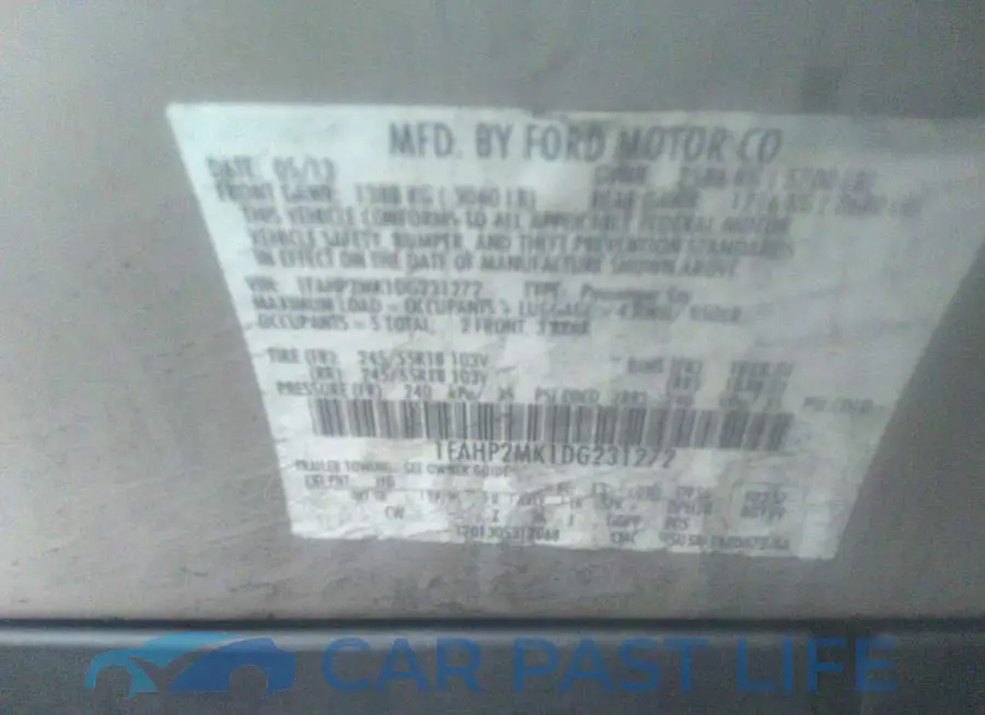 1FAHP2MK1DG231272# 9