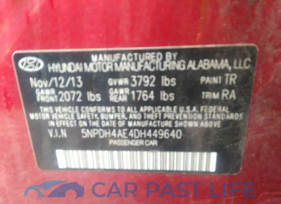 5NPDH4AE4DH449640# 9