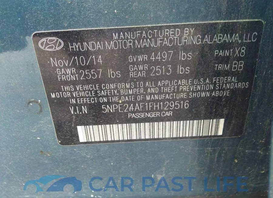 5NPE24AF1FH129516# 9