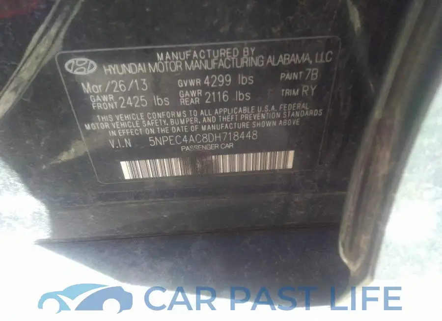 5NPEC4AC8DH718448# 9