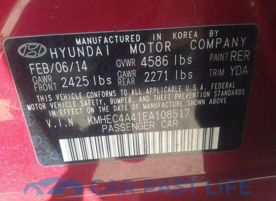 KMHEC4A41EA108517# 9